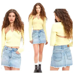 AMERICAN EAGLE 🦅 | 90s High-Waisted Super Stretch Mini Skirt Size 12